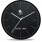 Miraval Moderne Otto Kern Design Wanduhr 30 cm geräuscharmes japanisches Uhrwerk