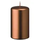 Kopschitz Kerzen Flachkopf-Stumpenkerzen Kupfer 80 x Ø 50 mm, 4 Stück