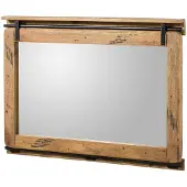 MASSIVMOEBEL24.DE MASSIVMOEBEL24Spiegel Mango 114x6x80 natur lackiert RAILWAY #178
