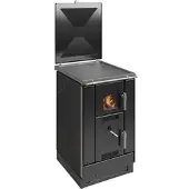 Wamsler wasserführender Küchenofen | K 158 F | 22 kW | Schwarz