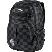 Nitro Freizeitrucksack Rucksack mit Laptopfach Daypacker Collection Chase Backpack 35L Checker dunkelgrau schwarz
