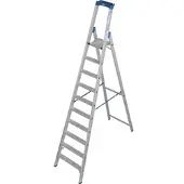 Krause STABILO Stehleiter mit R13 Stufen, 10 Stufen, Arbeitshöhe 4,35 m