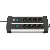 Brennenstuhl 8-fach Steckdosenleiste Premium Duo-Alu-Line - 3m