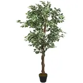 Furnicato Ficusbaum Künstlich 756 Blätter 150 cm Grün