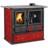 La Nordica Holzherd | ROSA.16 CERAMICA | 8,8 kW | Bordeaux