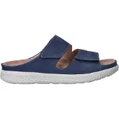 Hartjes Slipper Groove Natur Damen Steel Blue-Schuhgröße 38