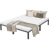 ML-Design Metallbett mit Lattenrost auf Stahlrahmen, 160x200 cm, Anthrazit