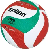Molten V5M5000-DE Volleyball Wettspielball weiß grün rot Gr 5 3er Paket