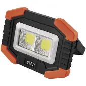 Emos tragbare LED-Arbeitsleuchte, Helligkeit 350 lm, 110 m Leuchtweite, 2 Lichtmodi, batteriebetrieben mit bis zu 20 Stunden Leuchtdauer, P4112