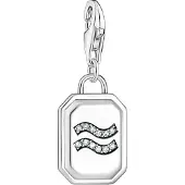Thomas Sabo Charm-Anhänger Sternzeichen Wassermann mit Steinen Silber