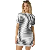 Super.natural Women's Casual Stripe Dress Bio Sommer
