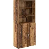 vidaXL Highboard Altholz 80 x 42,5 x 185 cm Holzwerkstoff