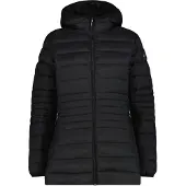 CMP Damen lange Kapuzenjacke mit Reißverschluss Sorona Aura