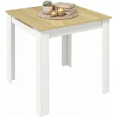 VCM Esstisch ausziehbar, Holz Küchentisch 80-120 cm, kompakter Speisetisch für Küche & Essbereich, Tisch Pesoli