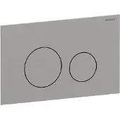 Geberit Betätigungsplatte Sigma40, 2-Menge square, Glas weiss, 1 Stk.