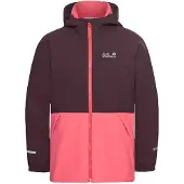 Jack Wolfskin Snow Days Jacke Schwarz,Rosa 128 cm Junge Schwarz,Rosa 128 cm