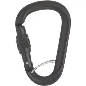 Austrialpin HMS Rondo Screwgate Karabiner with Selfie schwarz