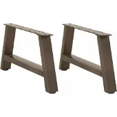 vidaXL Couchtischbeine A-Form 2 Stk. 60x(30-31) cm Stahl