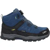 CMP Kids Kiruna Mid Fitgo Trekking Shoes WP blue ink-yellow (10MF) 30