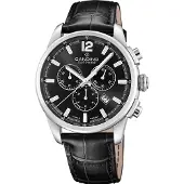 Candino Herren Analog Uhr Sport Sport Leder Armbanduhr schwarz UC4745/6