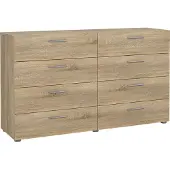 Ebuy24 Pepe Kommode 8 Schubladen Eichenstruktur-Nachbildung.