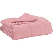 vidaXL Ganzjahresbettdecke Gepolstert Rosa 200 x 220 cm Mikrofaser
