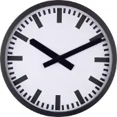 Eurotime Bahnhofsuhr BIG