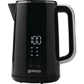 Gorenje Elektrischer Wasserkocher K17DWD, 1,7 l, 2200 W, Schwarz, Regelbare Temperatur, Überhitzungsschutz, Drahtlos