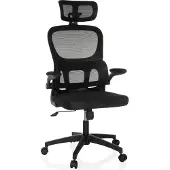 MyBuero Home Office Bürostuhl ERGOMY FLEX Schreibtischstuhl mit Armlehnen Stoff / Netzstoff Drehstuhl