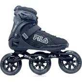 FILA Crossfit 110 Tri-Skates schwarz mit weichen Stiefeln und 110-mm-Rädern