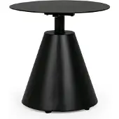 Natur24 Beistelltisch ALOHA 50 x 50 x 49 cm Aluminium Schwarz