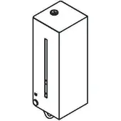Hewi Seifenspender SYSTEM 900 600ml, Edelstahl schwarz tiefmatt