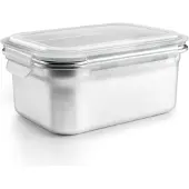 Ibili Lunchbox 669316 Grau Edelstahl rechteckig 1,6 L