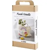 Creativ Company Bastelset Stickerei Stoffbeutel mit Pastellfarben