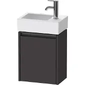 Duravit Ketho.2 Wastafelonderkast 36,4x23,8x44 cm Supermat Grafiet