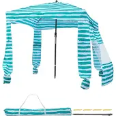 Vevor Strand-Cabana 183 x 183 cm Strandüberdachung mit Seitenwand