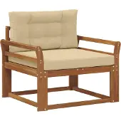 vidaXL Outdoor Mittelsofa Natur