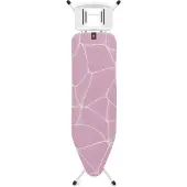 Brabantia Bügelbrett B, 124x38 cm, Bügeleisenablage - Lilac Waves