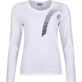 Head Tennisshirt Club 21 Linda L/S White Damen-XL