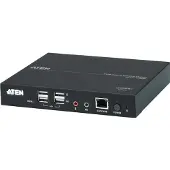 Aten Dual HDMI KVM over IP Konsolenstation, 1920 x 1200 Pixel, Eingebauter Ethernet-Anschluss, Full HD+, Rack-Einbau, 6,53 W, Schwarz