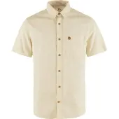 Fjällräven Hemd Övik Travel Shirt SS Herren Chalk White-S