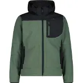 CMP Herren Funktionsjacke Herren Softshelljacke mit Kapuze Men Softshell Jacket Zip Hood