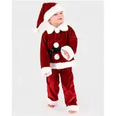 Den Goda Fen Weihnachtswichtelkostüm mit Wichtelmütze, 98-104