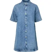 Pieces Pcsky A-silhouette Denim Midikleid | Blau | XS
