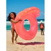 Sunnylife Luxe Schwimmring, Shell Neon Coral