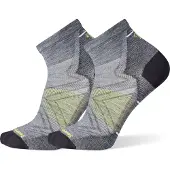 Smartwool Socken Run Zero Cushion Ankle Socks Medium Gray-L