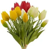 Creativ Green Kunsttulpe "Tulpenbund", bunt, H:25cm, Kunststoff, Kunstpflanzen, Kunsttulpe, mit Zweigen