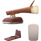 Philips OneTurn 2-in-1 Bügeleisen & Steamer, Dampfbügeleisen, SteamGlide Plus-Sohle, 2,5 m, 90 g/min, Braun, 45 g/min