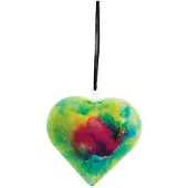 Colorations Weihnachts Bastelset transparentes Herz - befüllbarer Anhänger 9 cm