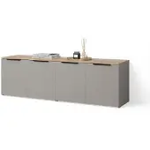 Livinity Wohnwand Piave Greige 2 Teile, Model 58808